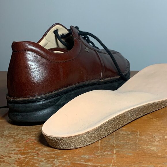 Mens 8.5 Finn Comfort Teak Designer Leather Shoes - Picture 9 of 9